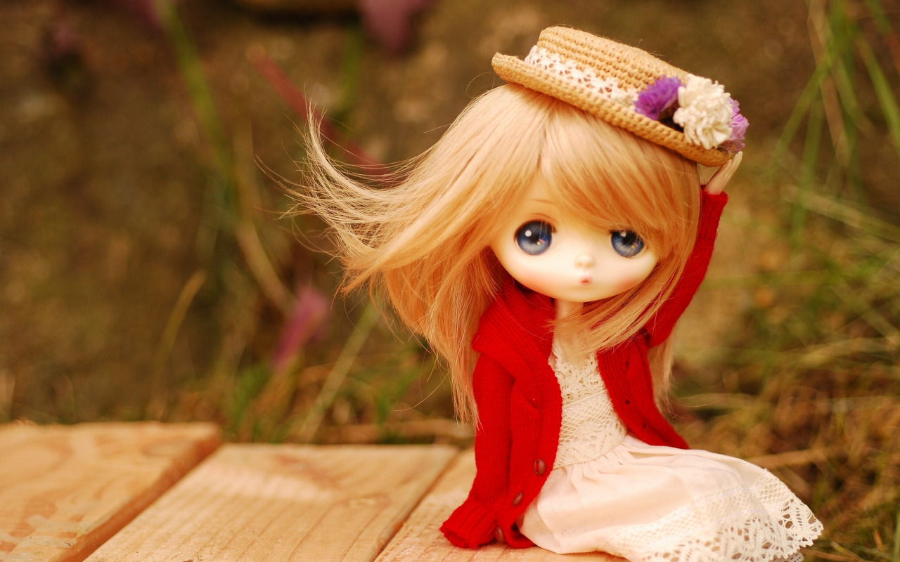 Download wallpaper toy, doll, hat, section miscellanea in resolution 1280x8...