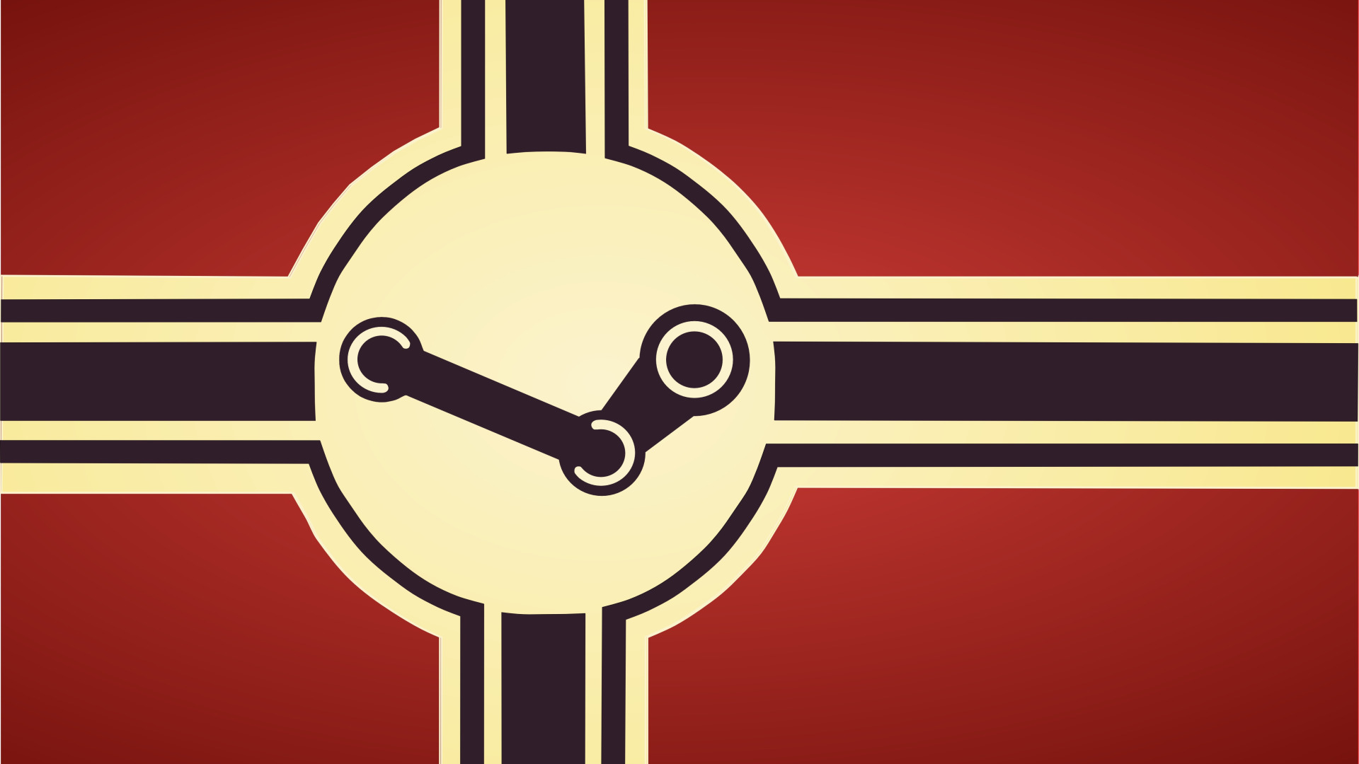 Download wallpaper windows, steam, flag, steam, nazi, red fone, section  games in resolution 1920x1080