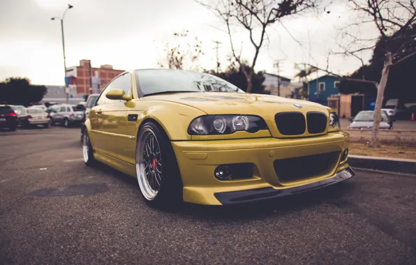 Picture BMW, BMW, gold, E46, gold