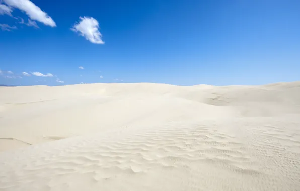 Picture sand, the sky, clouds, desert, horizon, dunes