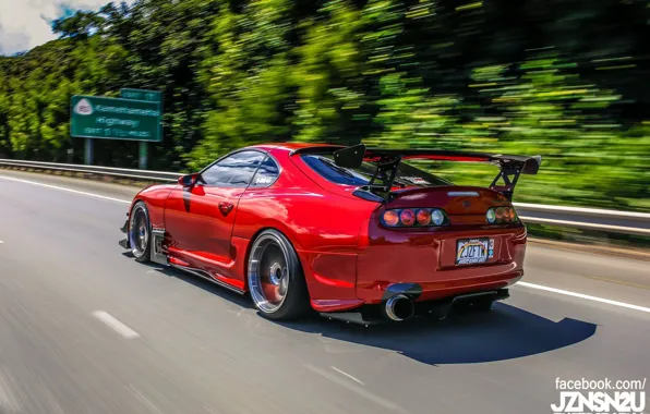 Picture turbo, red, supra, japan, toyota, jdm, tuning, race