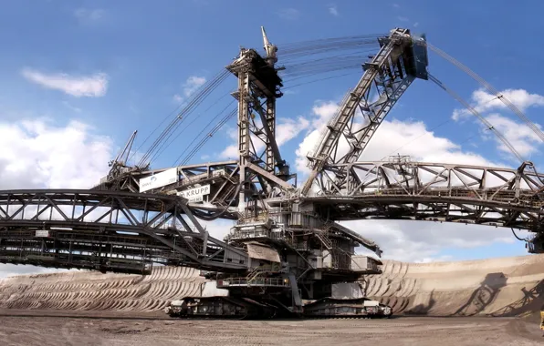 Picture the sky, Bagger 288, loader, rotary