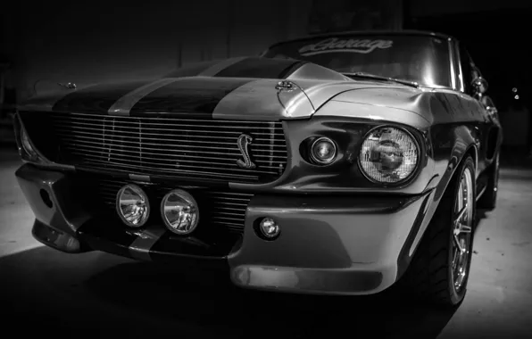 Picture Mustang, Ford, Shelby, GT500, Ford, Eleanor, Muscle car, Silver, Rechange