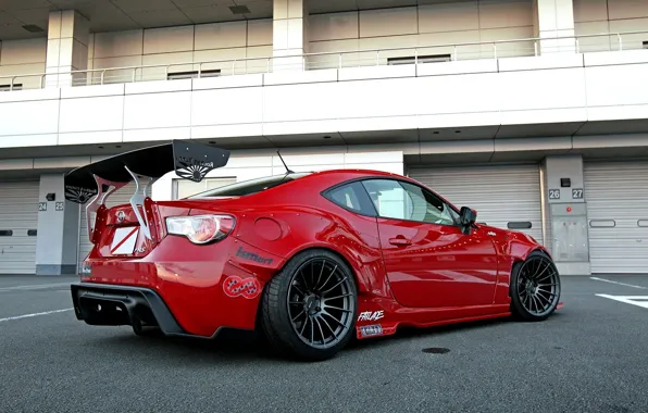 Picture Red, Machine, Tuning, Red, Car, Car, Wallpapers, Tuning, Wallpaper, Sports car, Sportcar, Scion FR-S, Scion …