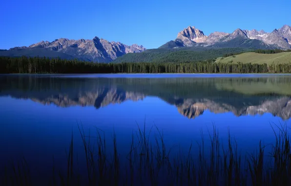 Picture blue, nature, lake, mountain, nature