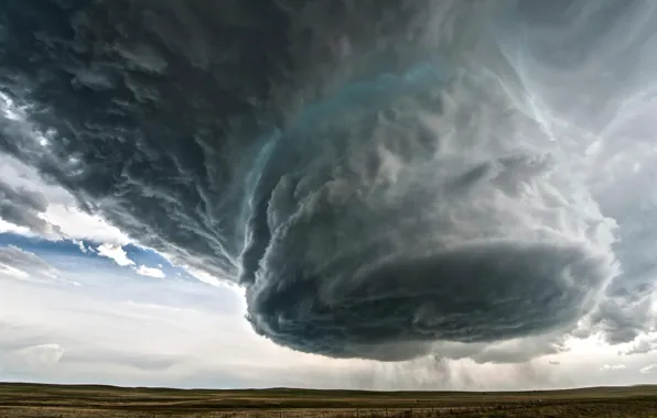 Picture field, storm, hurricane, Wyoming Beauty