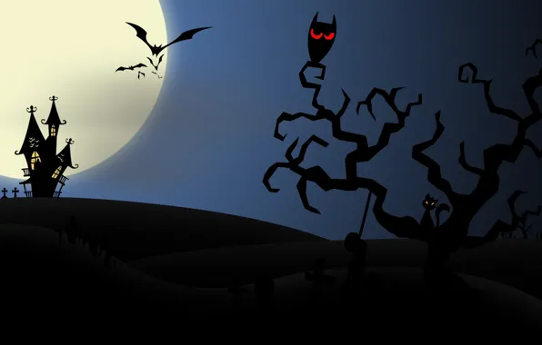 Picture owl, home, horror, horror, Halloween, house, scary, bats, halloween, midnight, bats, owl, midnight, creepy, full …