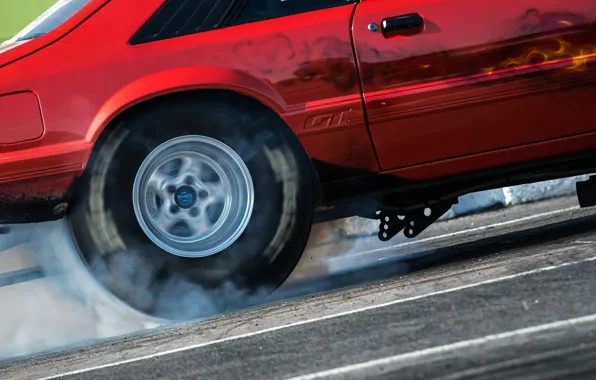 Picture race, smoke, wheel, muscle car, drag racing