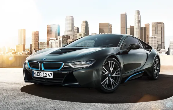 Picture car, the city, BMW, concept, rechange, hq Wallpapers, beautiful pictures, bmw i8