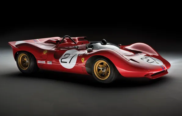 Picture Ferrari, 1967, 350, Spider, Can-Am, Classic racing cars