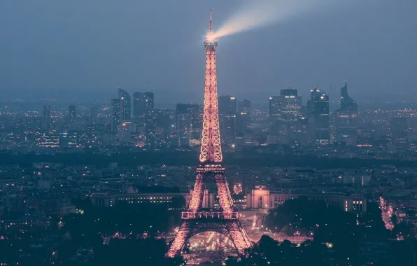 Picture France, Paris, Home, Lights, The city, Street, City, Eiffel tower, Paris, Twilight, Streets, France, Lights, …