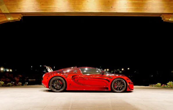 Picture red, Bugatti, Veyron, Bugatti Veyron, hypercar