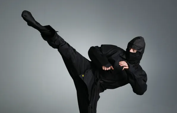 Picture ninja, ninja, shinobi, black suit