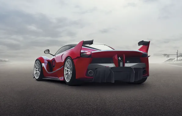 Picture background, Ferrari, Ferrari, supercar, rear view, FXX K