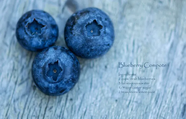 Picture macro, berries, blueberries, recipe