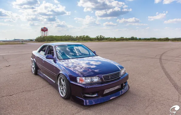 Picture blue, Toyota, blue, tuning, Toyota, Chaser, chayzer