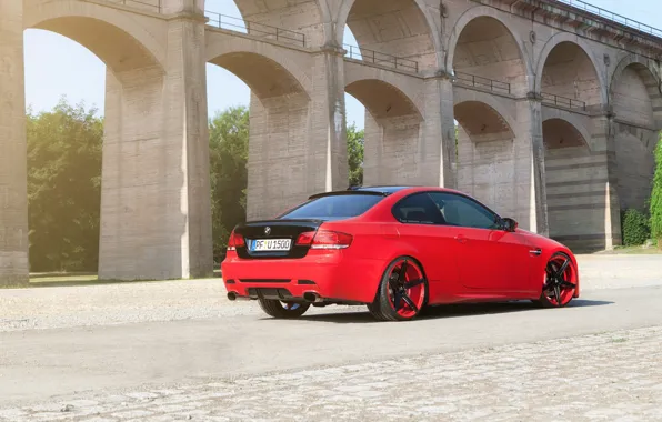 Picture Red, BMW, Tuning, BMW, Red, Drives, Coupe, E92, Tuning