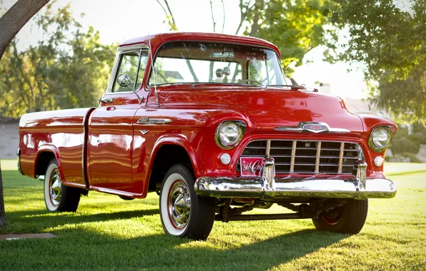 Picture Chevrolet, classic, Chevy, the front, 1956, 3100