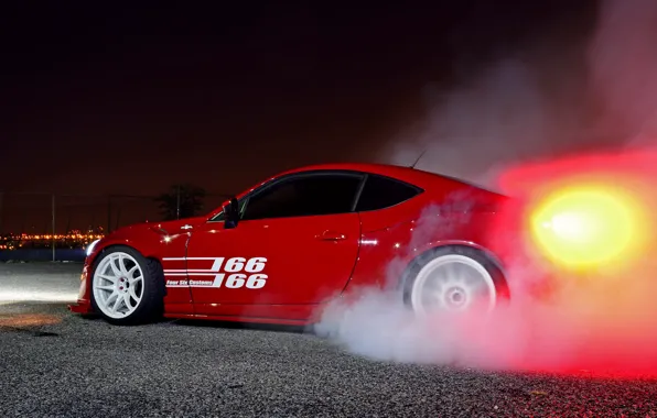 Picture car, tuning, smoke, tuning, burnout, toyota gt86