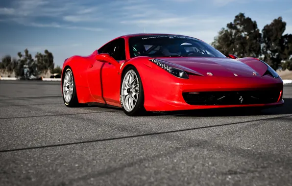 Picture auto, Ferrari, red, ferrari 458 italia