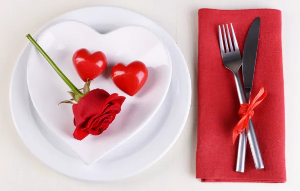 Picture love, romance, heart, plate, love, heart, romantic, Valentine's Day, serving