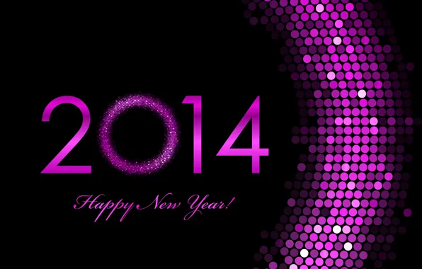 Picture pink, holiday, Wallpaper, figures, New year, New Year, 2014