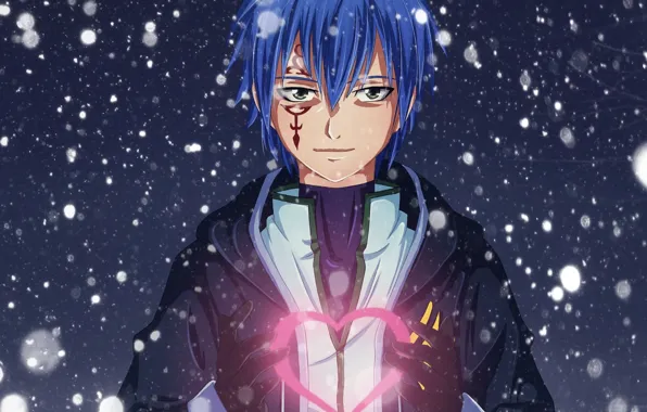 Picture snow, anime, art, tattoo, guy, heart, fairy tail, tale of fairy tail, Jellal Fernandes, Nonsense-chan