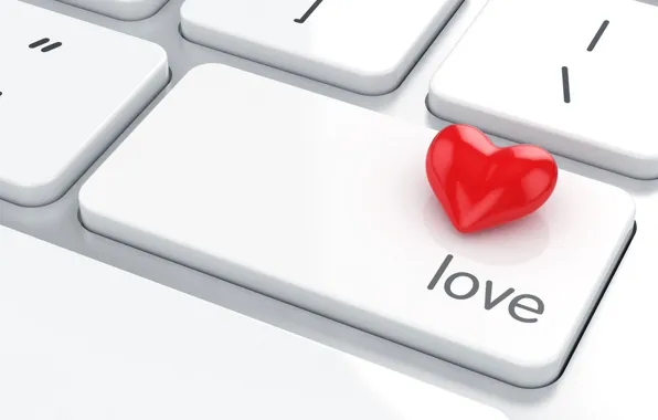 Picture love, heart, keyboard, love, heart, keyboard