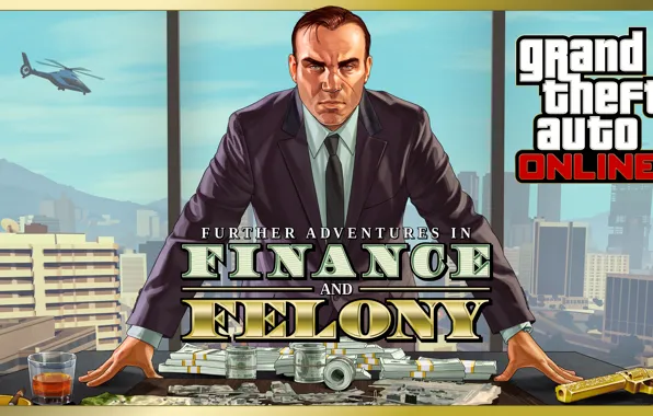 Picture table, money, office, dollars, the leader, Boss, gta online