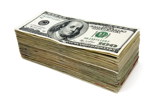 Picture money, white background, dollars, pack, currency, the bucks, bills, success, wealth, cash, prosperity