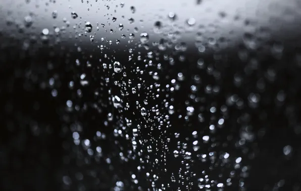 Picture glass, water, drops, surface, wet