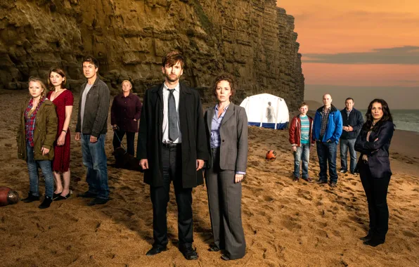 Picture the series, David Tennant, Broadchurch, Olivia Colman, other, Broadchurch