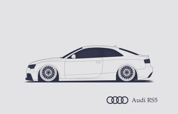 Picture Audi, RS5, Minimalistic, SrCky Design