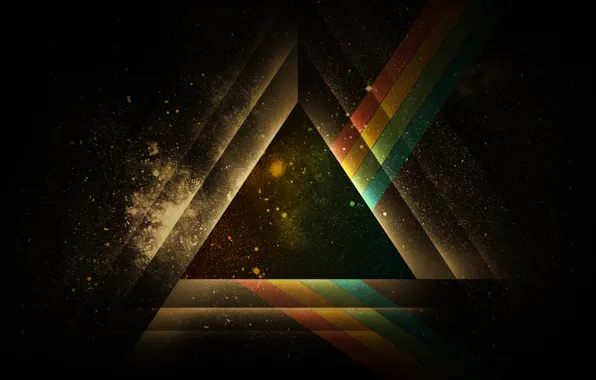 Picture abstraction, background, Wallpaper, black, graphics, figure, geometry, triangle