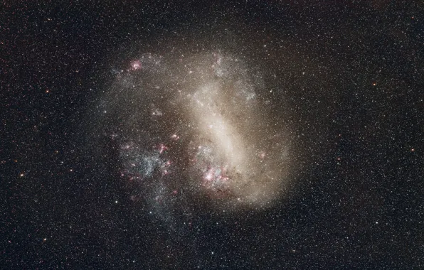 Picture space, stars, The Large Magellanic Cloud, dwarf galaxy