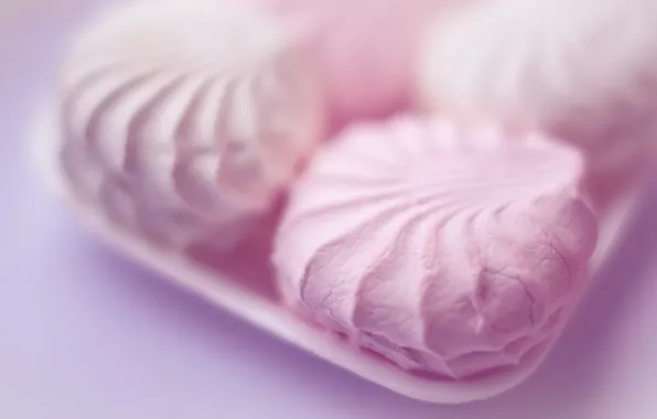 Picture pink, the sweetness, marshmallows
