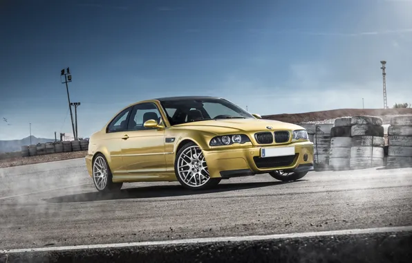 Picture BMW, BMW, gold, E46, gold