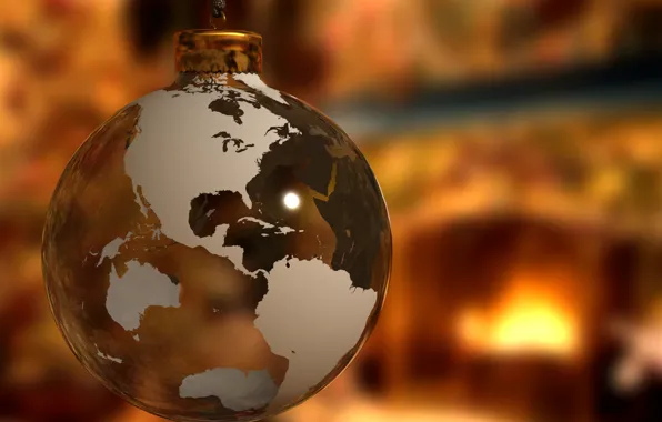 Picture earth, toy, new year, ball, Christmas, christmas, new year
