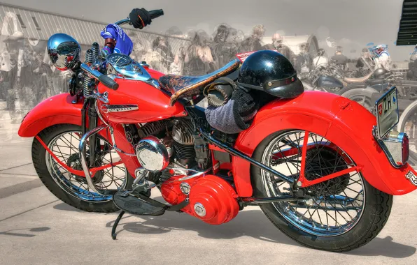 Picture red, design, style, background, HDR, motorcycle, form, bike
