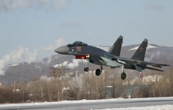Picture fighter, landing, BBC, Su-35S, WFP, Rossi