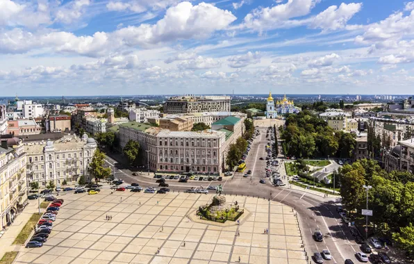 Picture the city, photo, home, monument, Ukraine, Kiev