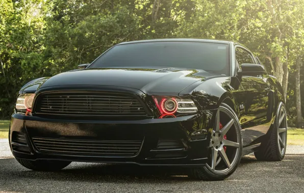 Picture Ford, mustang, black, muscle car
