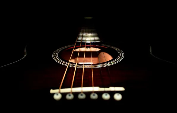 Picture black, guitar, strings