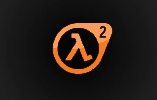 Picture logo, Half-Life 2, Valve, Logo, lambda, orange, Game, Lambda, Half-Life