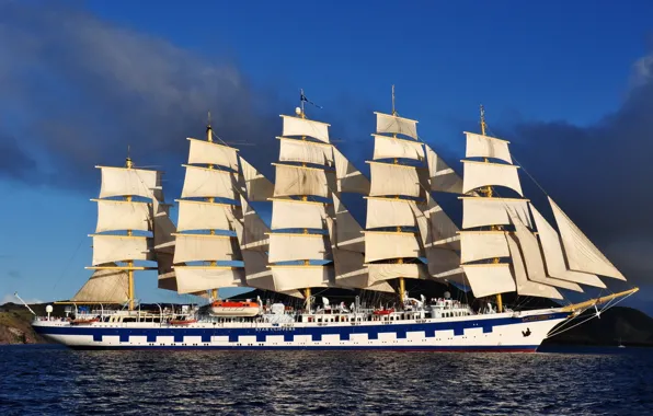 Picture sea, photo, ship, sailboat, Royal Clipper