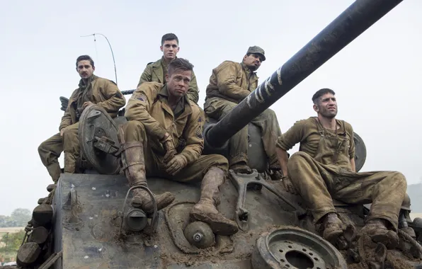 Picture tank, Brad Pitt, Brad Pitt, drama, the crew, M4 Sherman, Fury, "Fury"