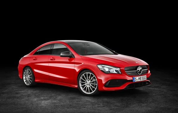 Picture red, background, Mercedes-Benz, Mercedes, AMG, C117, CLA-Class