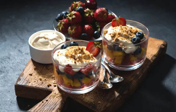 Picture berries, fruit, dessert