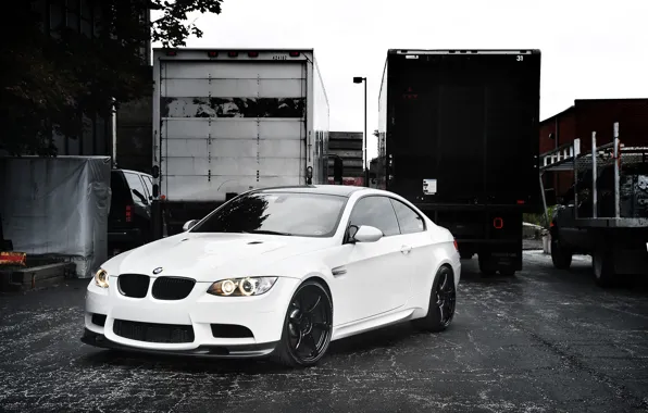 Picture white, trucks, BMW, BMW, white, E92