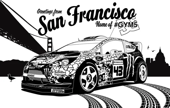Picture ford, rally, rally, wrc, San Francisco, fiesta, Ken Block, Ken Block, gymkhana5